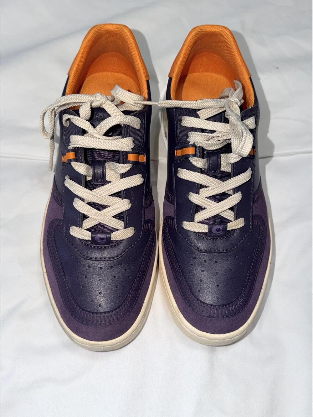 Coach Mens Citysole Court Sneaker Purple/Orange Size 9